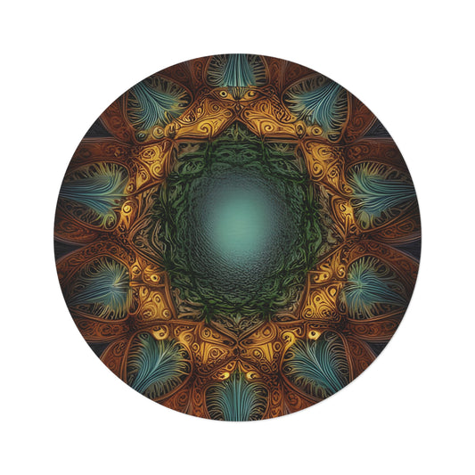 Abstract Round Rug 38