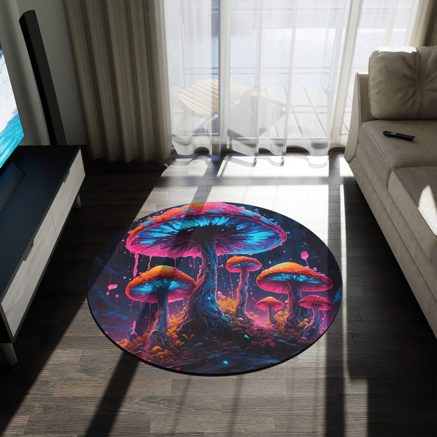 Abstract Round Rug 65