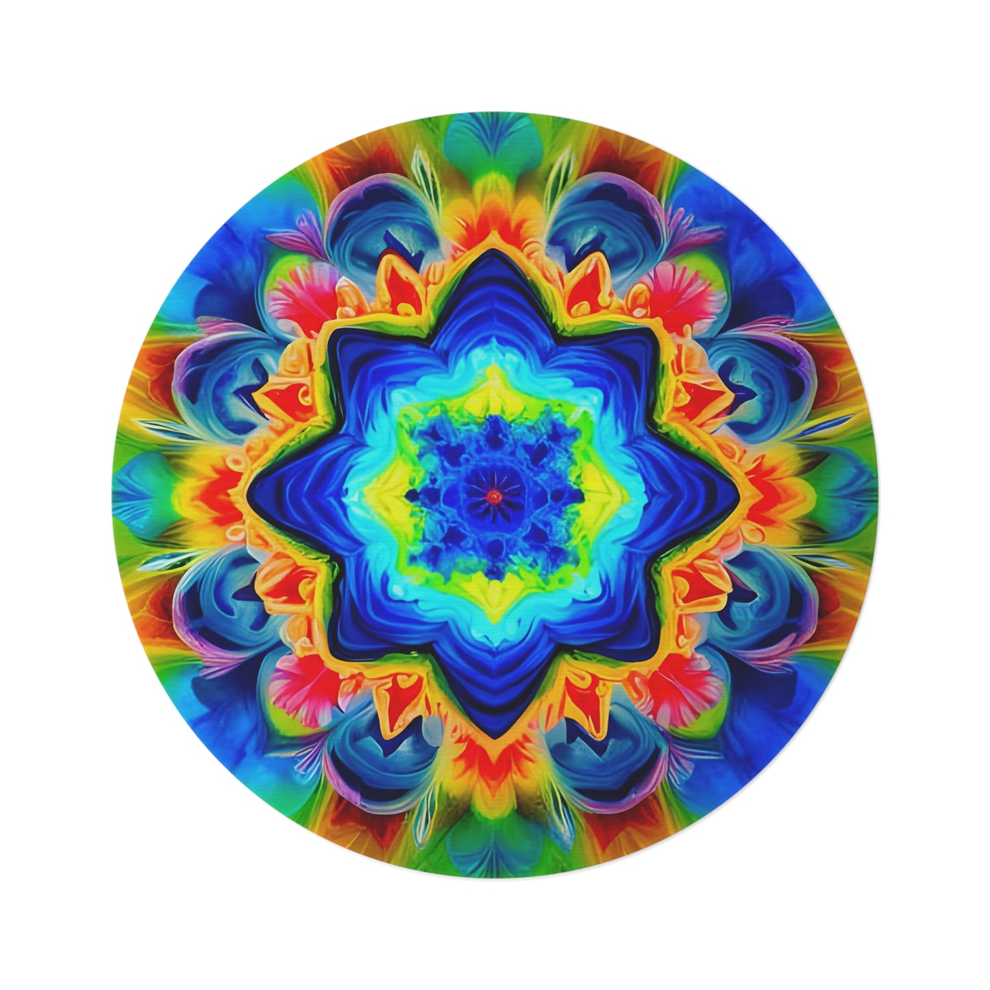 Abstract Round Rug 17