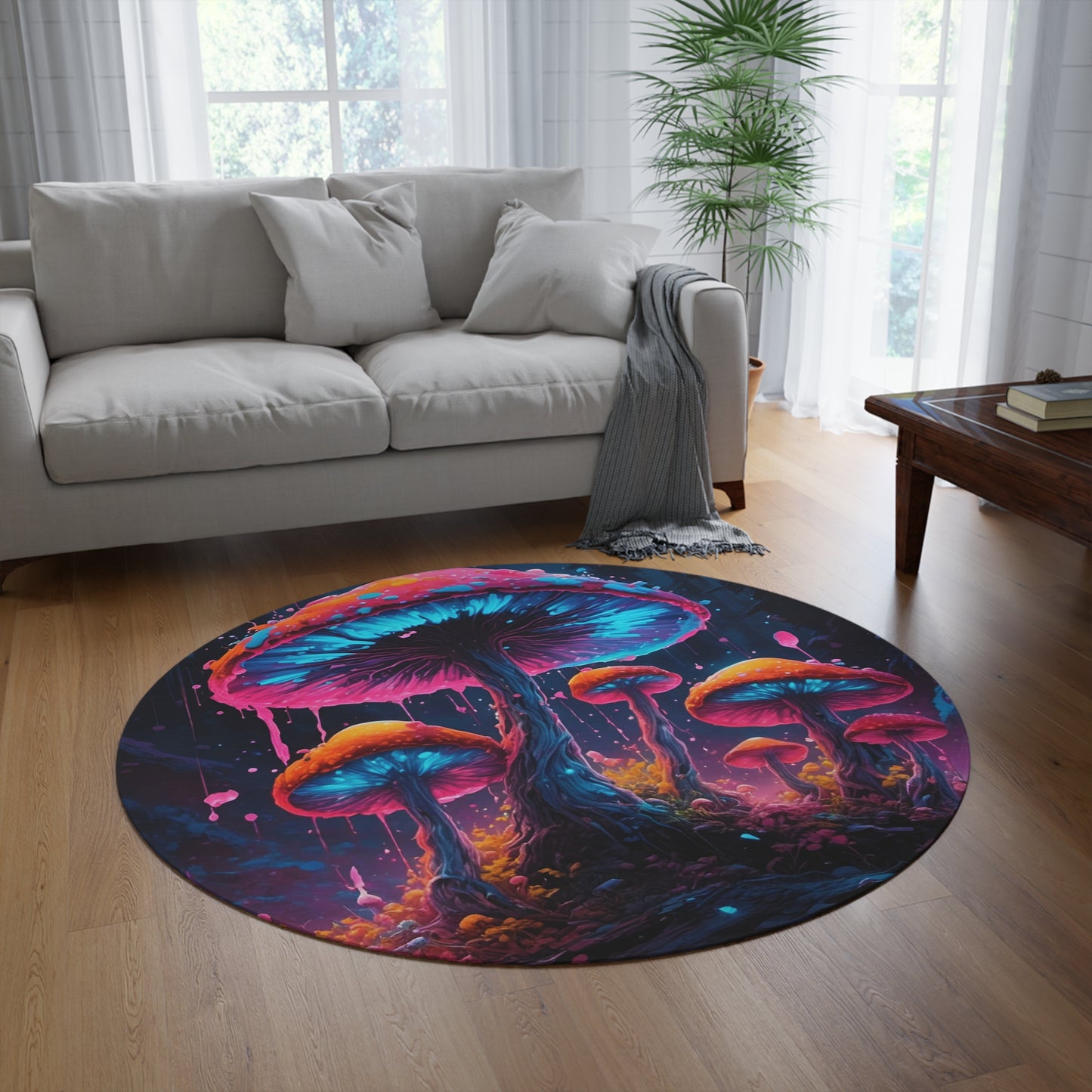 Abstract Round Rug 65