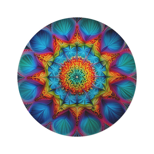 Abstract Round Rug 19