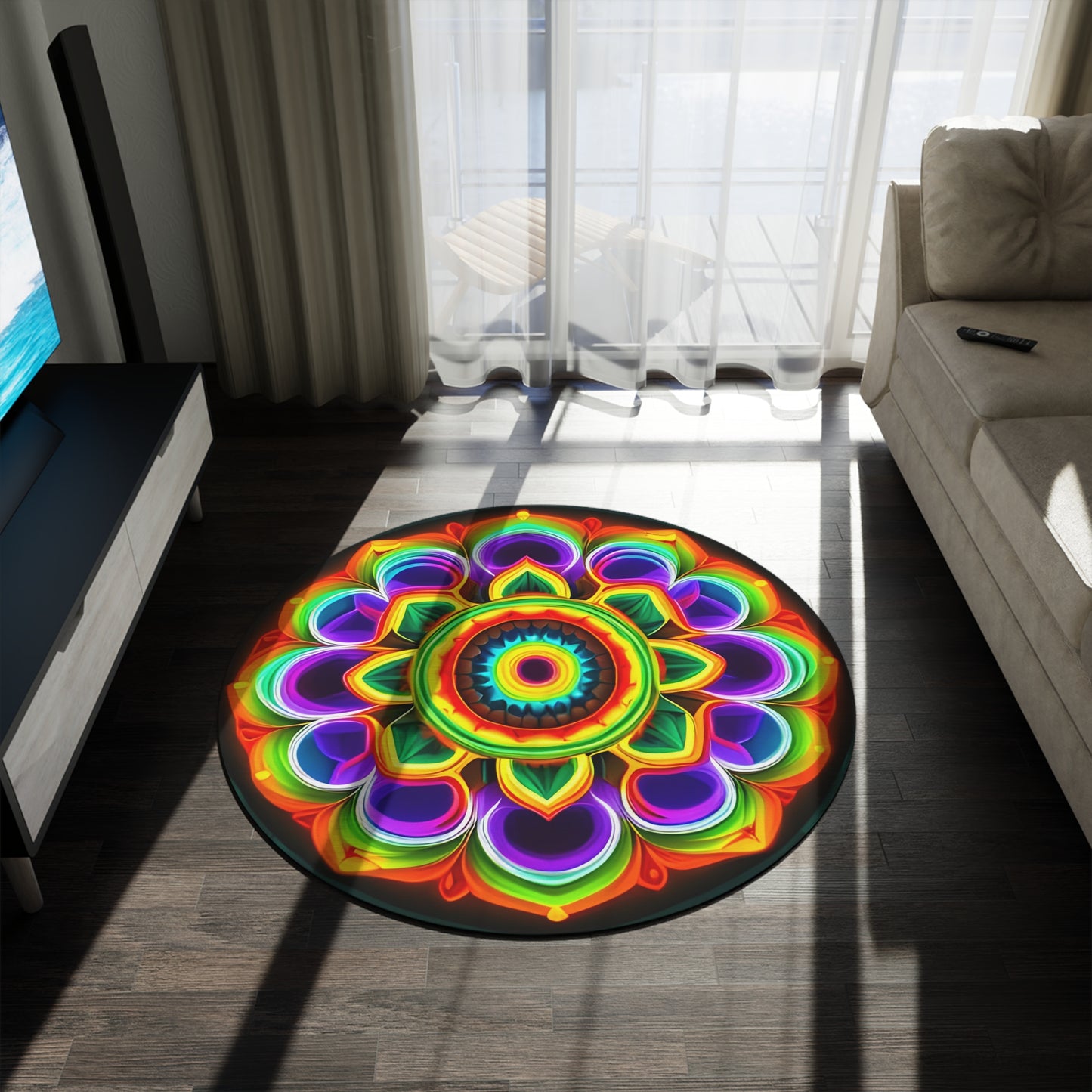 Abstract Round Rug 20