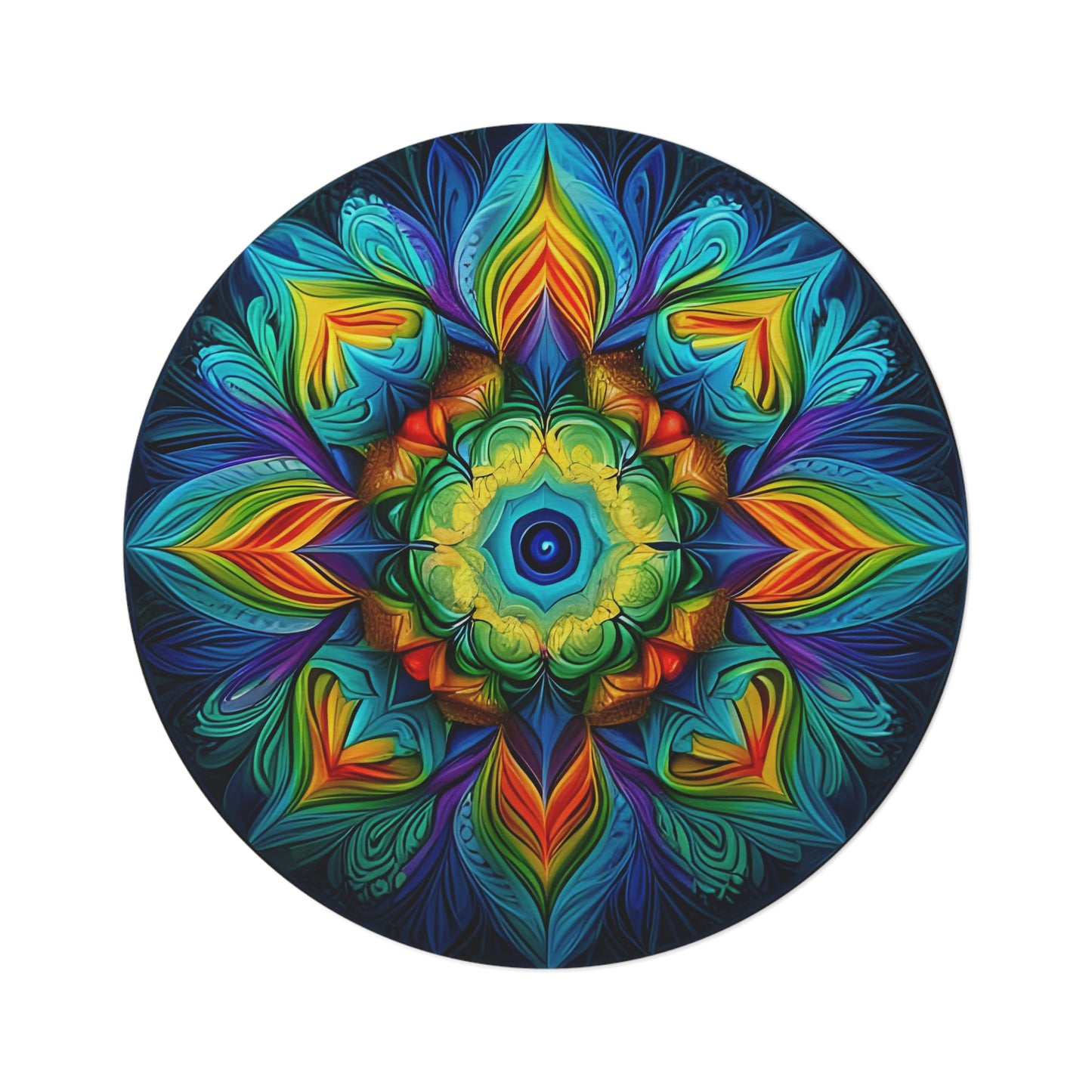 Abstract Round Rug 15