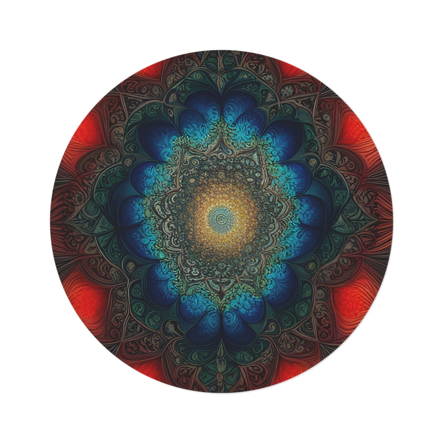 Abstract Round Rug 39