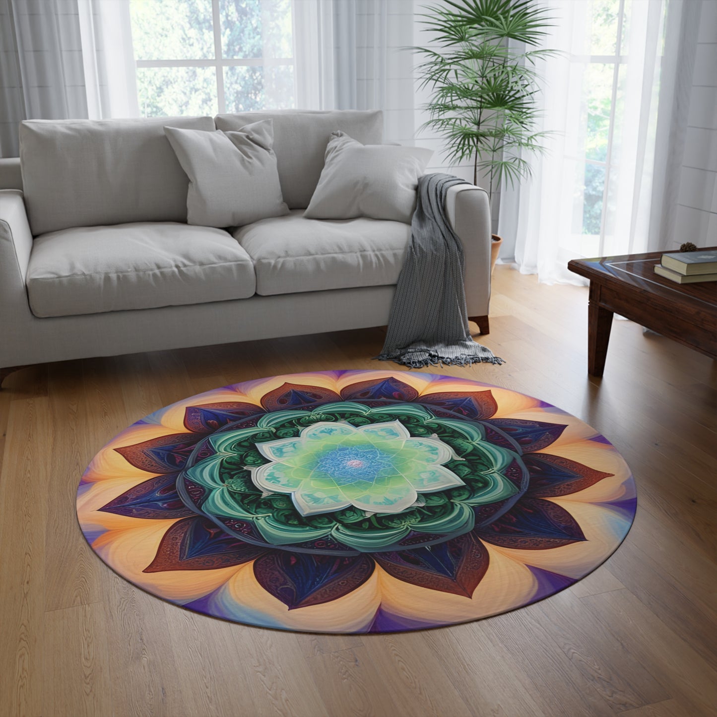 Abstract Round Rug 28