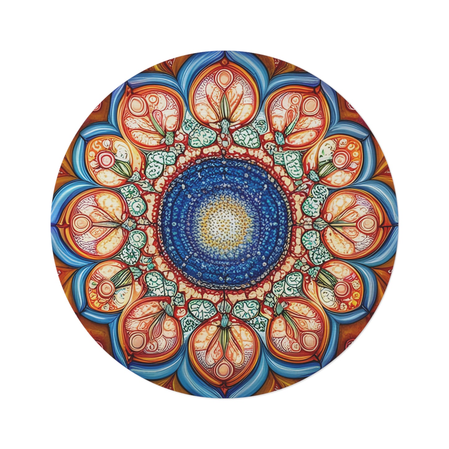 Abstract Round Rug 29