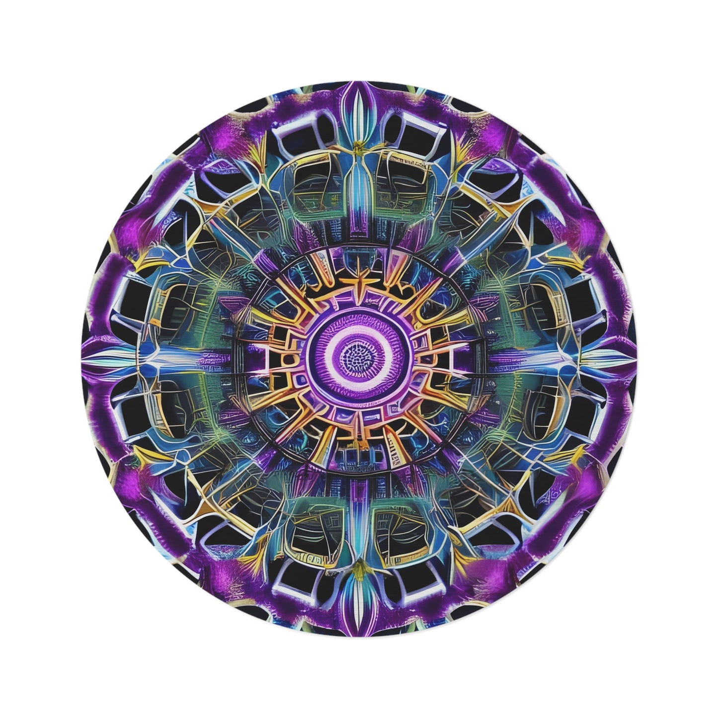 Abstract Round Rug 45