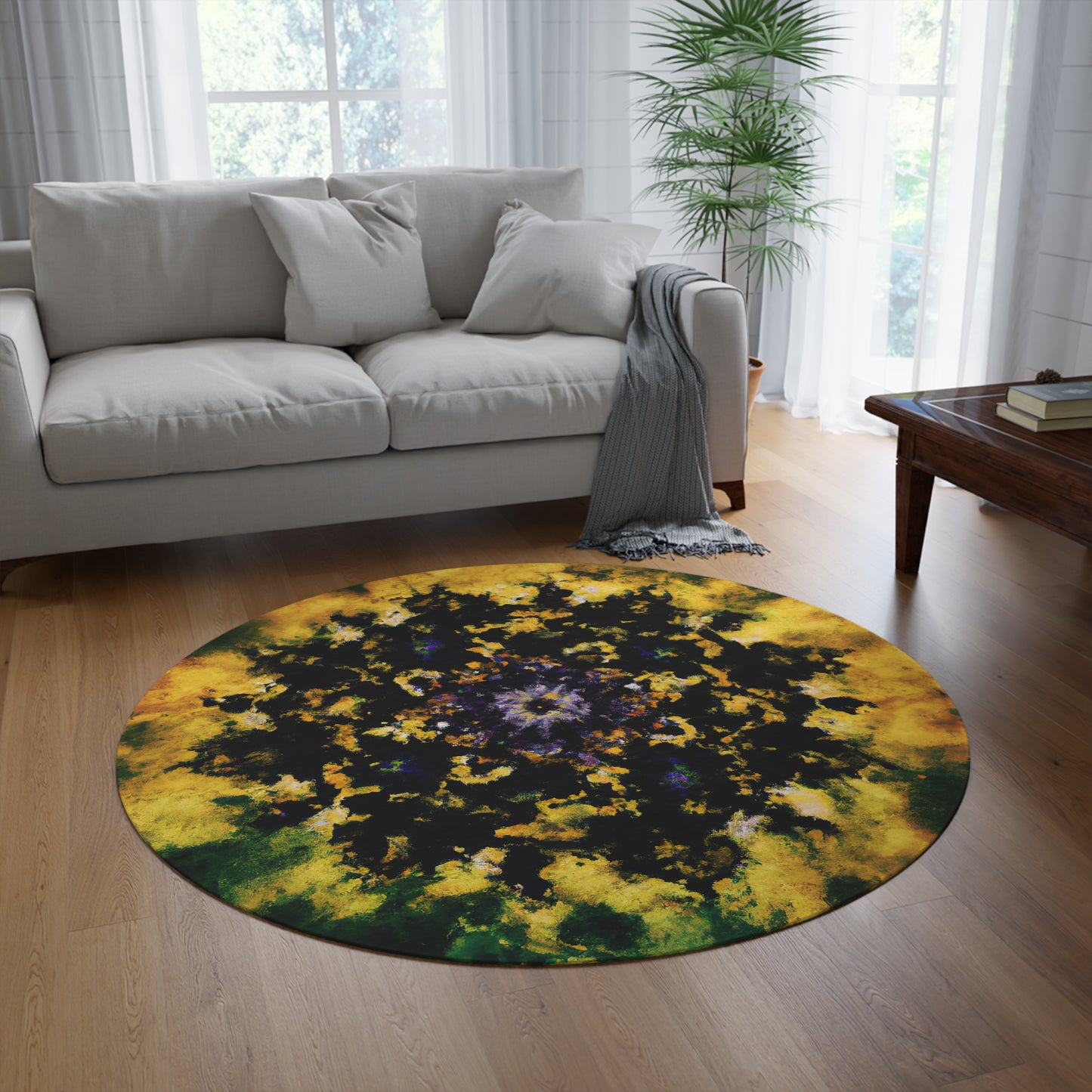 Abstract Round Rug 47