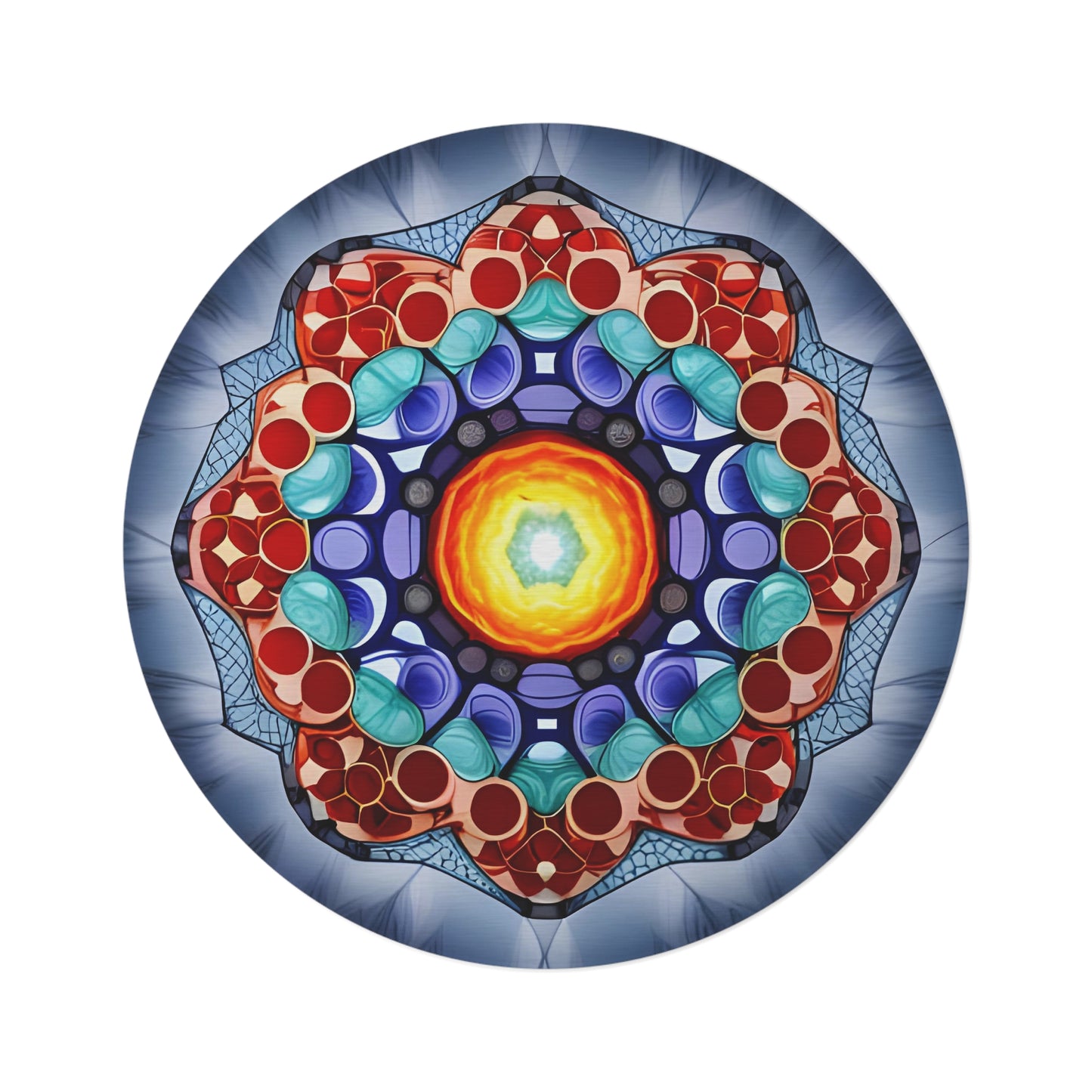 Abstract Round Rug 25