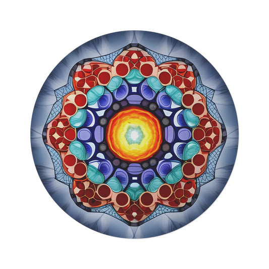 Abstract Round Rug 25