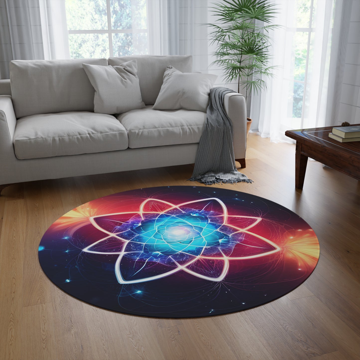 Abstract Round Rug 42