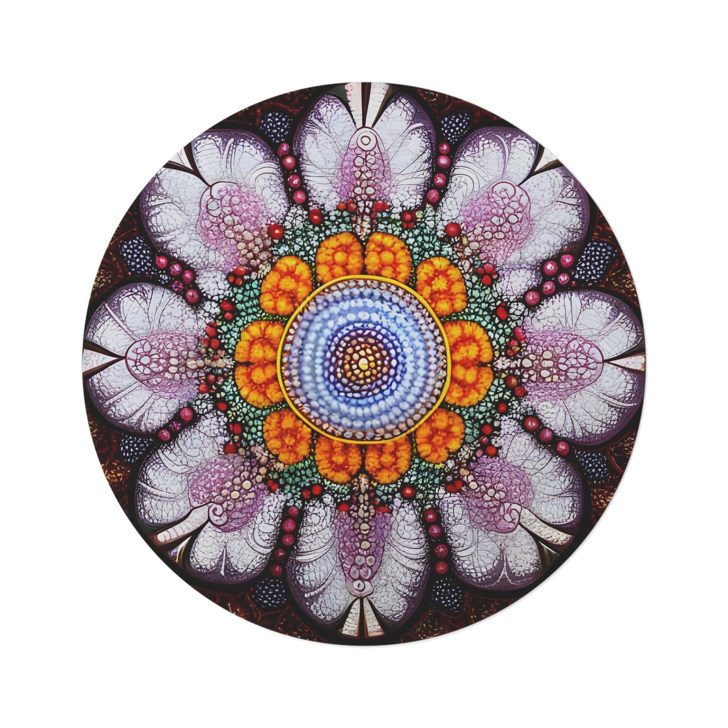 Abstract Round Rug 23