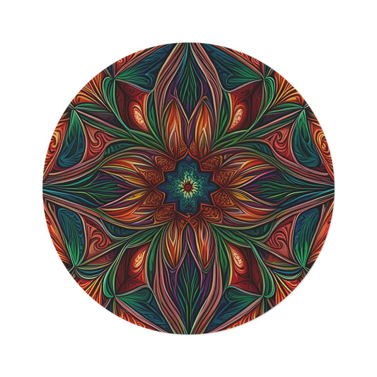 Abstract Round Rug 36