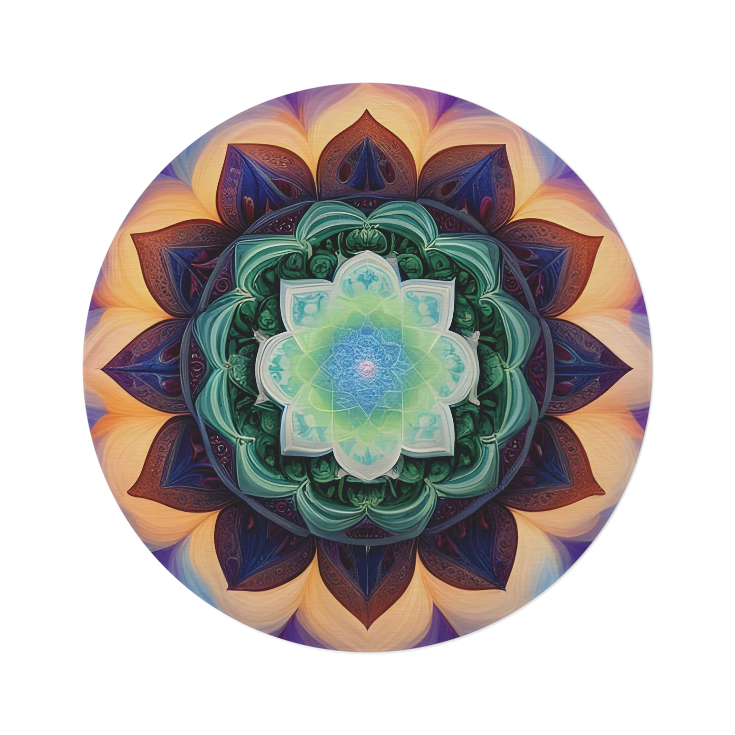 Abstract Round Rug 28