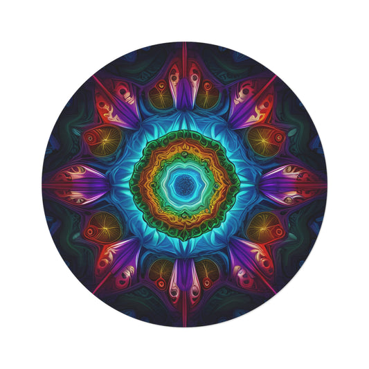 Abstract Round Rug 12