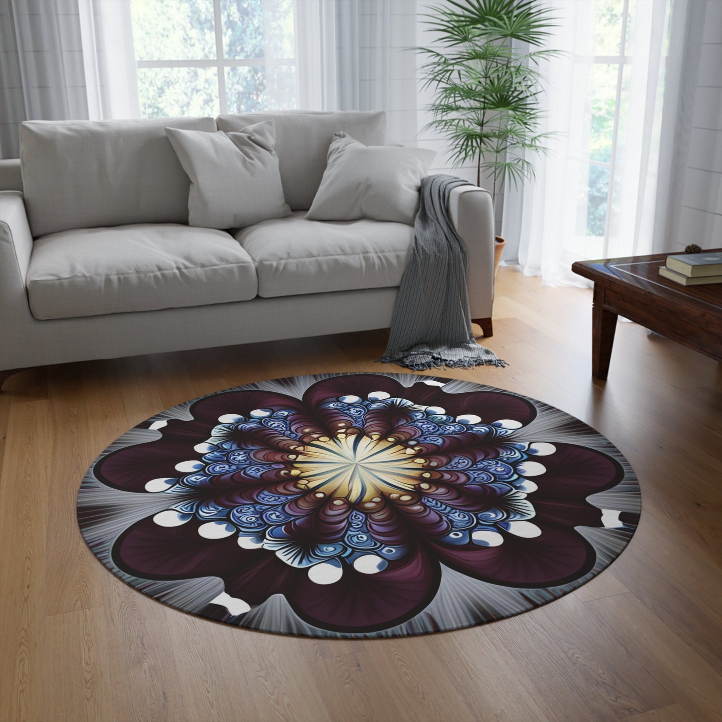 Abstract Round Rug 30