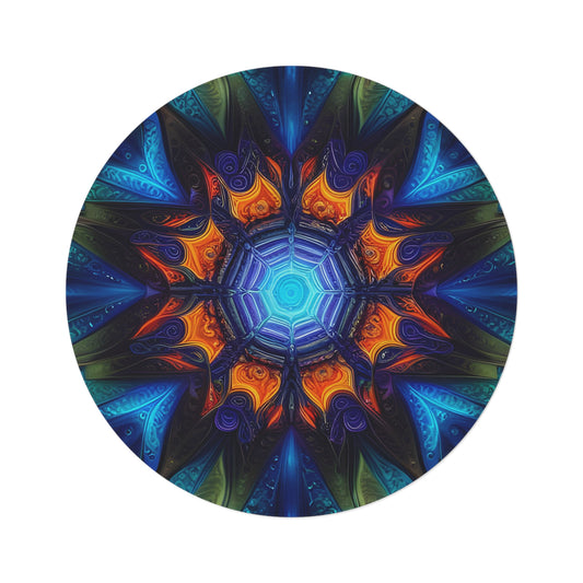 Abstract Round Rug 14