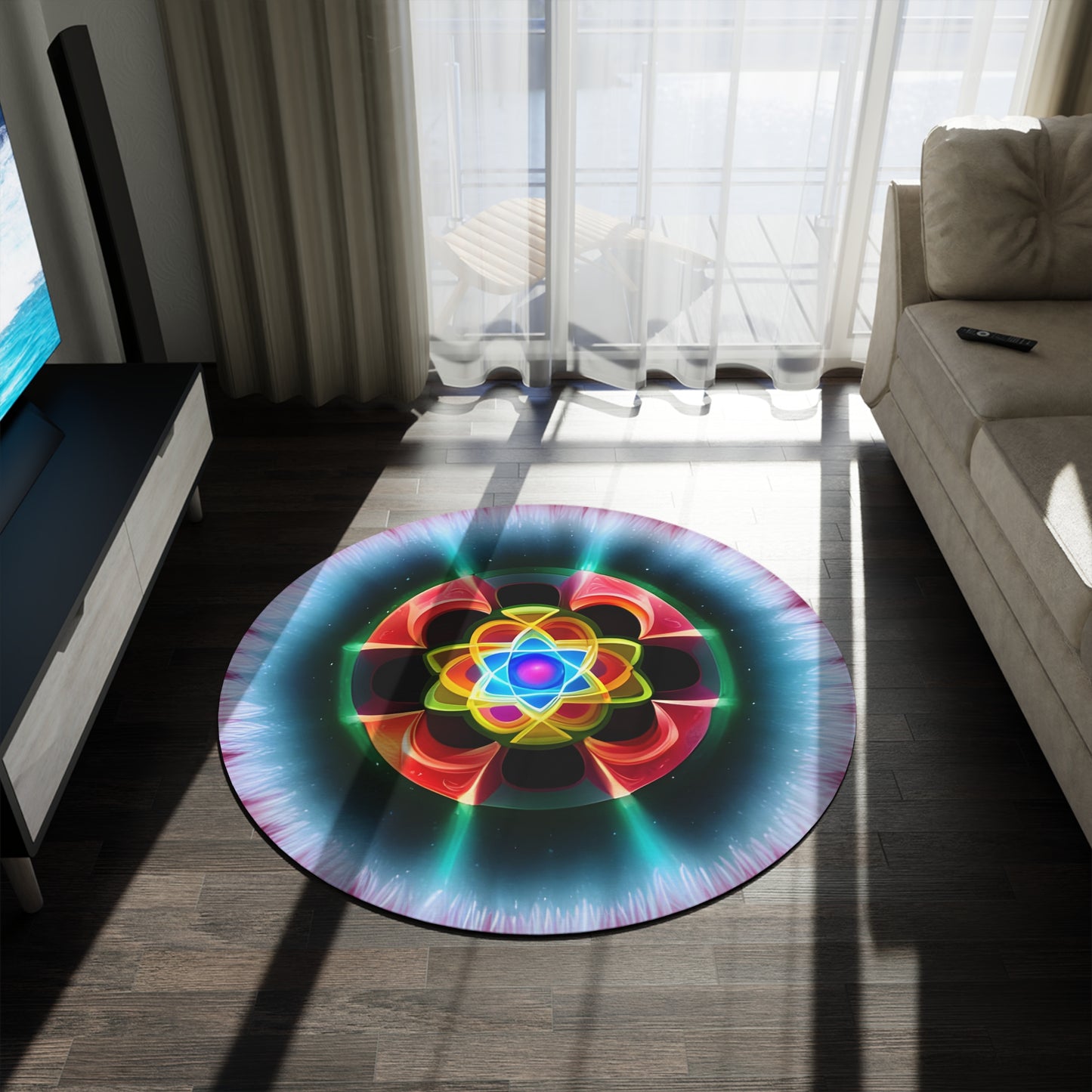 Abstract Round Rug 41