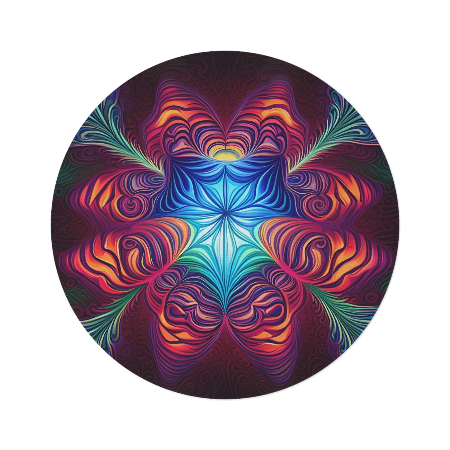 Abstract Round Rug 44