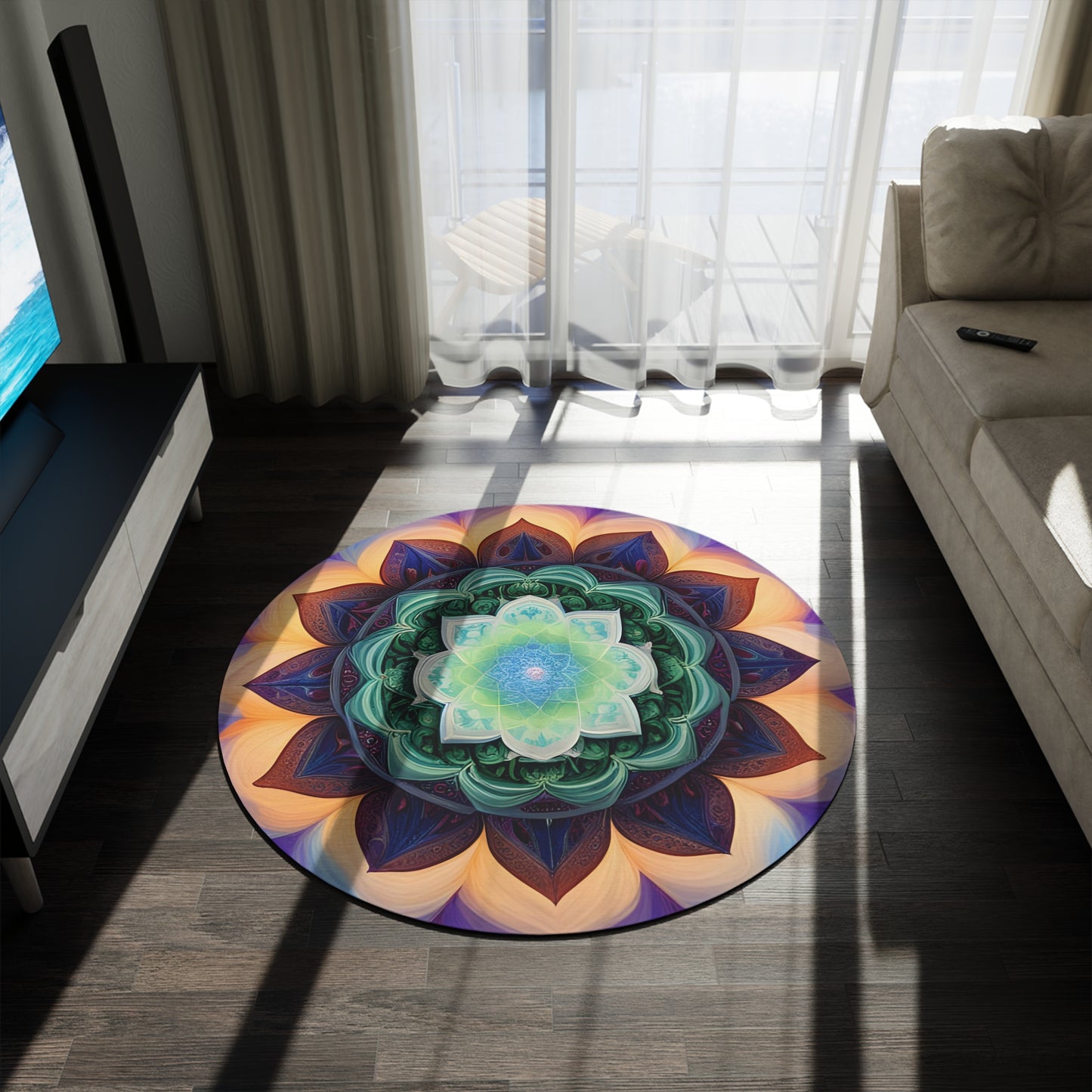 Abstract Round Rug 28