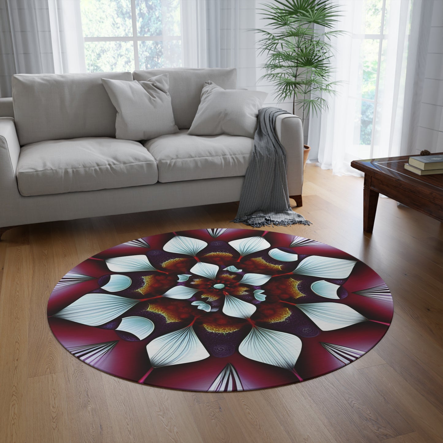 Abstract Round Rug 31