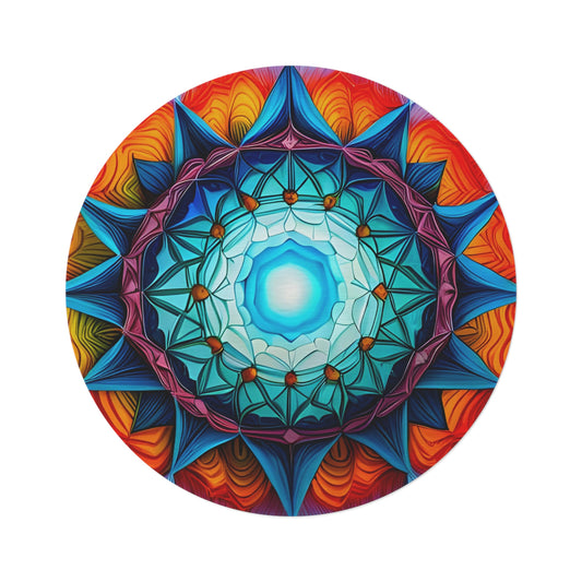 Abstract Round Rug 3