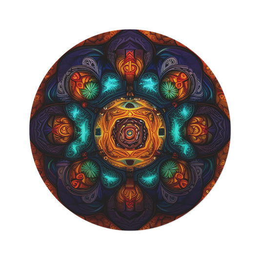 Abstract Round Rug 4