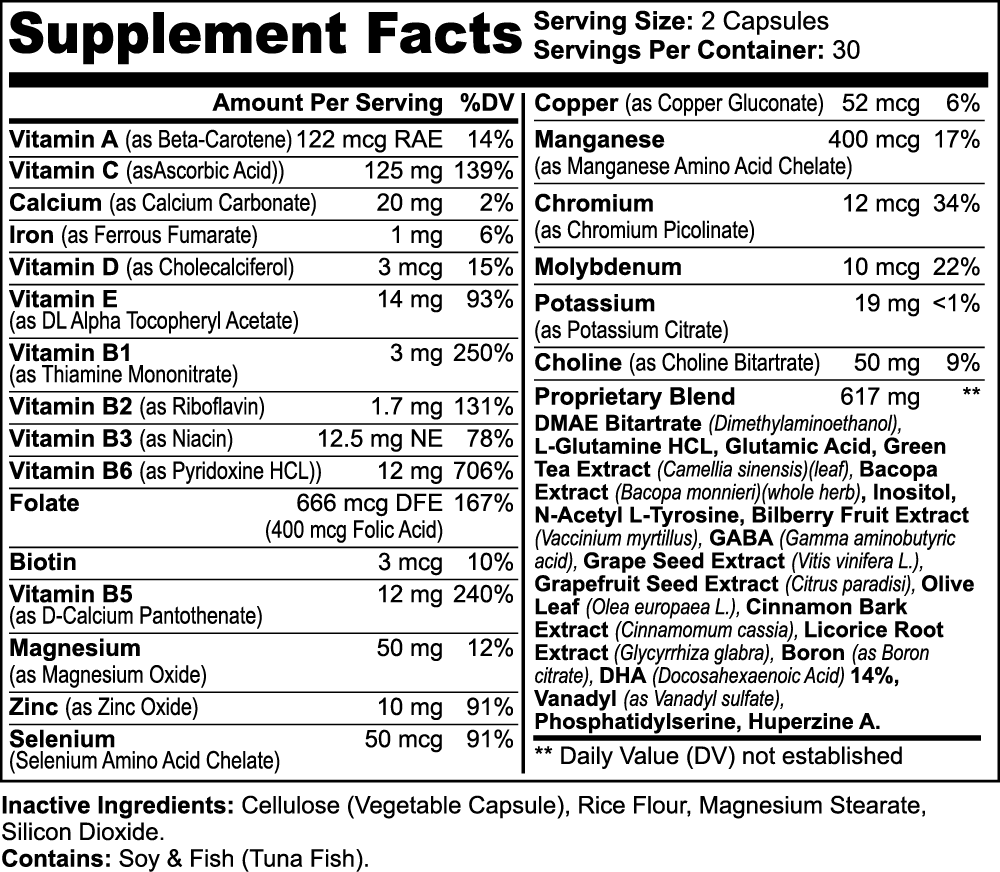 Nootropic Brain & Focus Formula